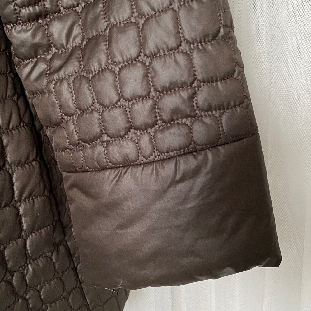 SPANNER Dark Brown Quilted Lightweight Puffer Jacket Size Large - Picture 8 of 17